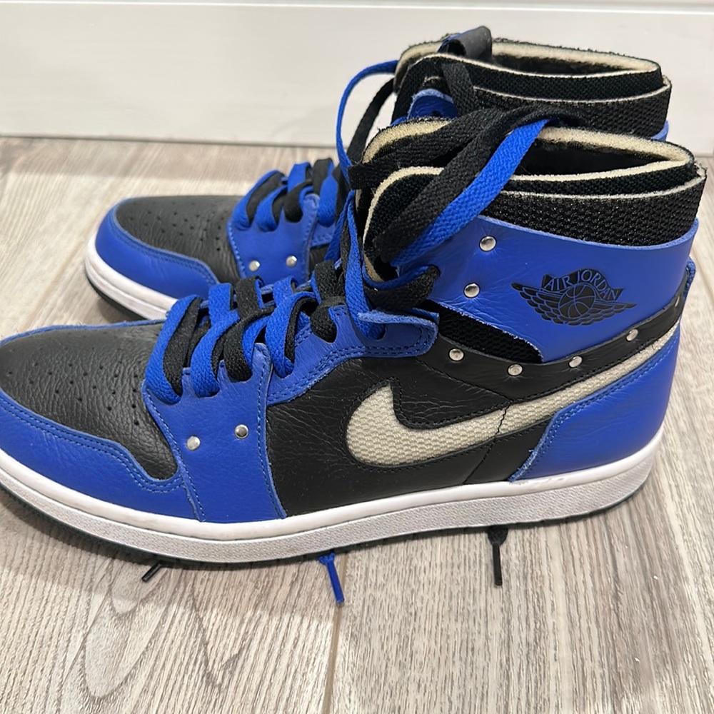 Jordan 1 High Top “Sisterhood” Blue, Black, and White Women’s Size 10